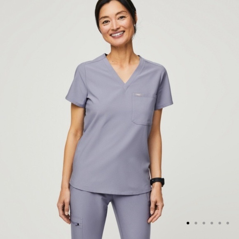 Figs LIMITED EDITION Scrub Set: Vapor Blue Space Dye
